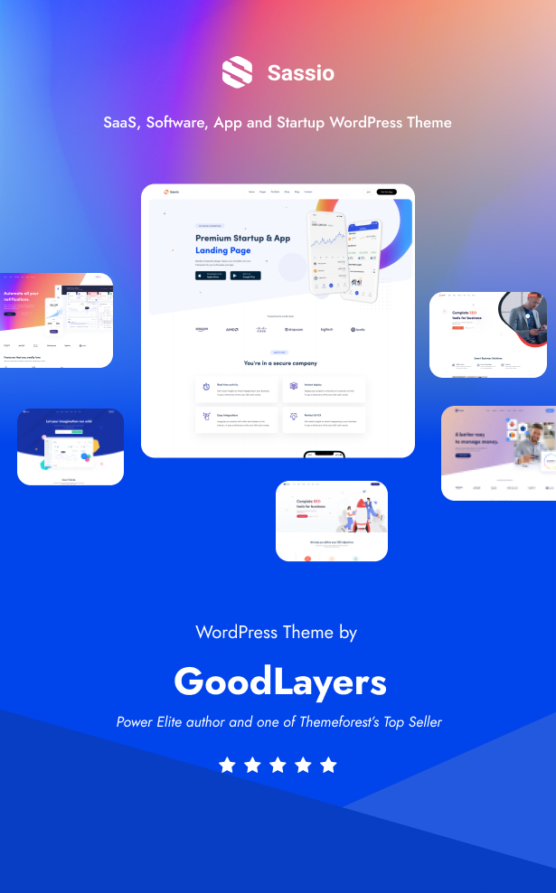 Sassio - SaaS Software & App WordPress Theme - 1
