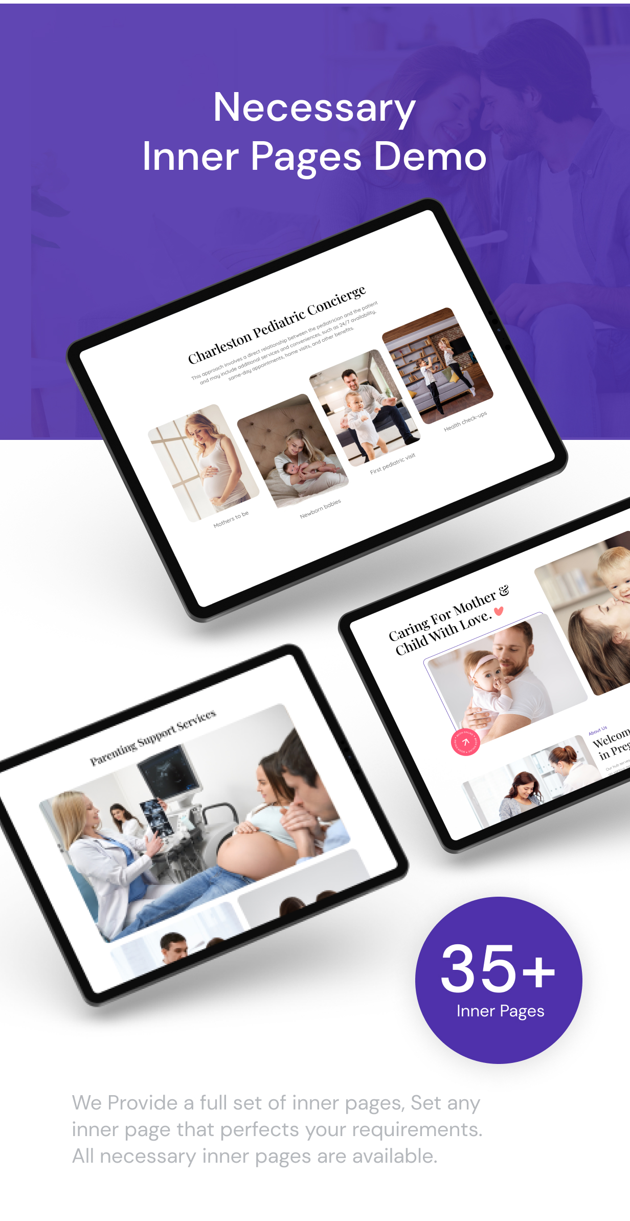 BumpBlossom - Pregnancy Fertility and Gynaecologist Figma Design Template - 3