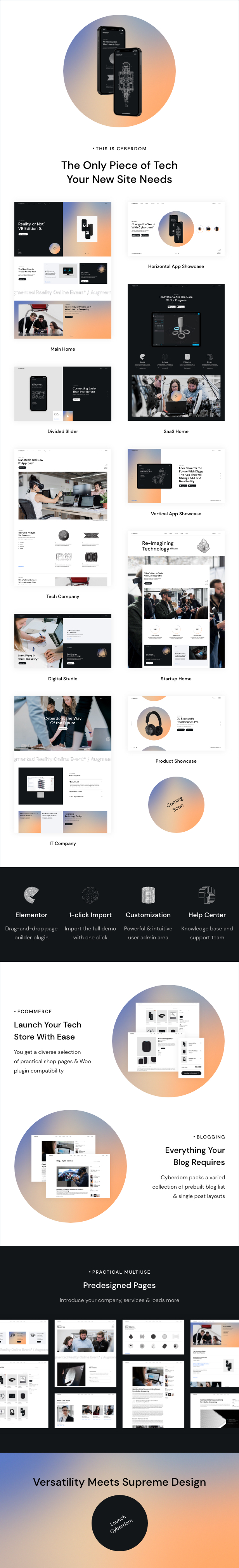 Cyberdom - Technology and Software Company WordPress Theme - 2