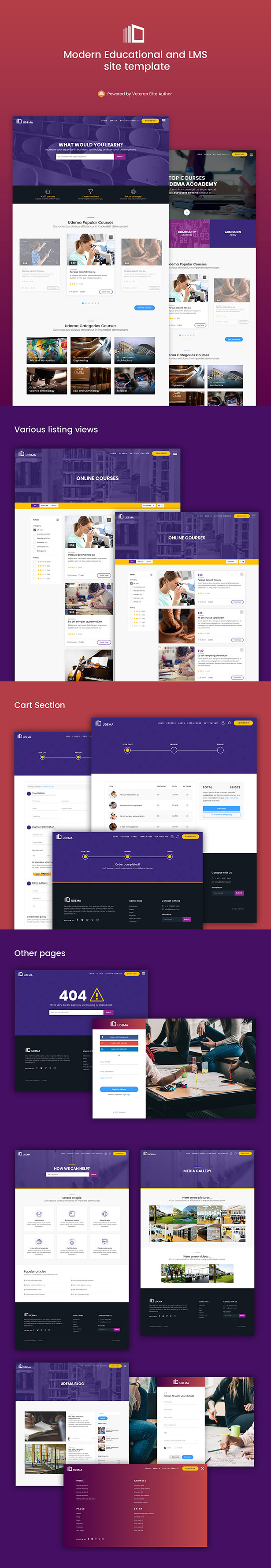 Udema - Educational Site Template