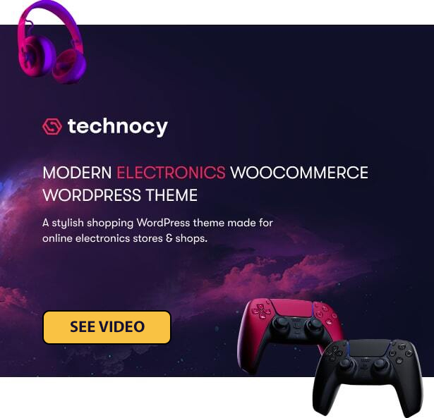 Technocy - Best Electronics Store WooCommerce Theme