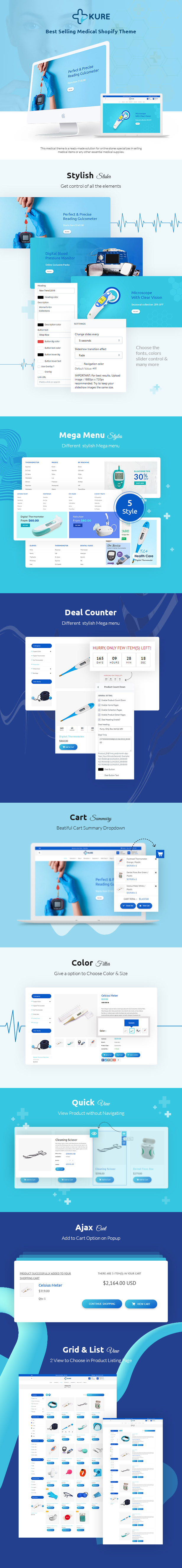 Corona Medical Supplies Shopify Theme - Kure - 1