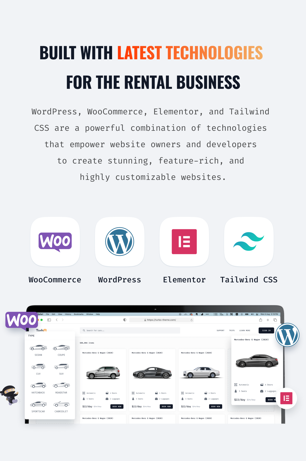 Turbo - WooCommerce Rental & Booking Theme - 4