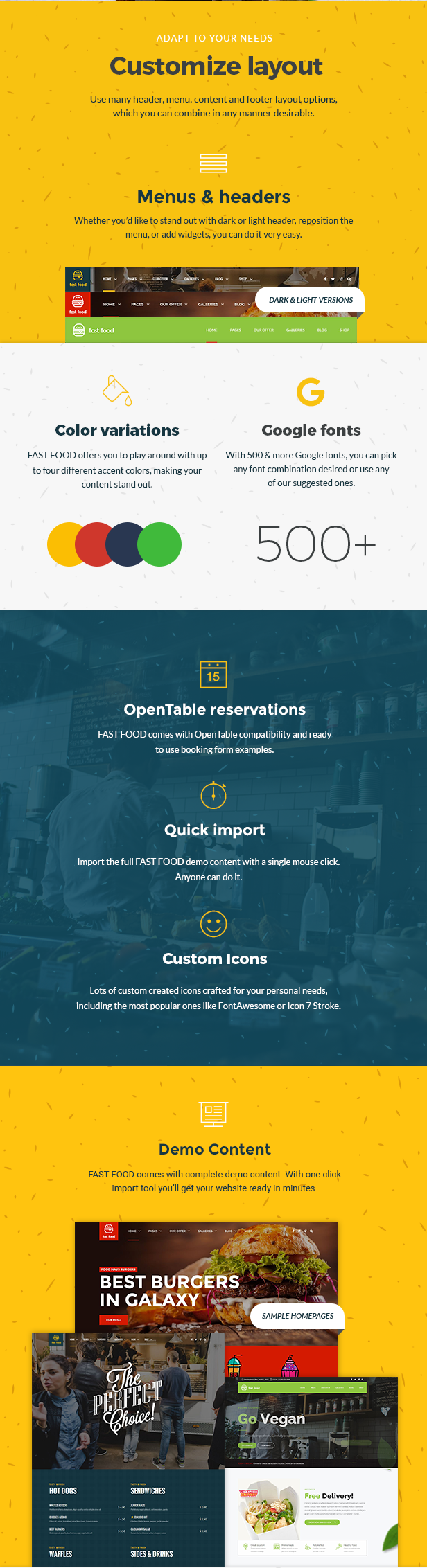 Fast Food - WordPress Fast Food Theme - 2