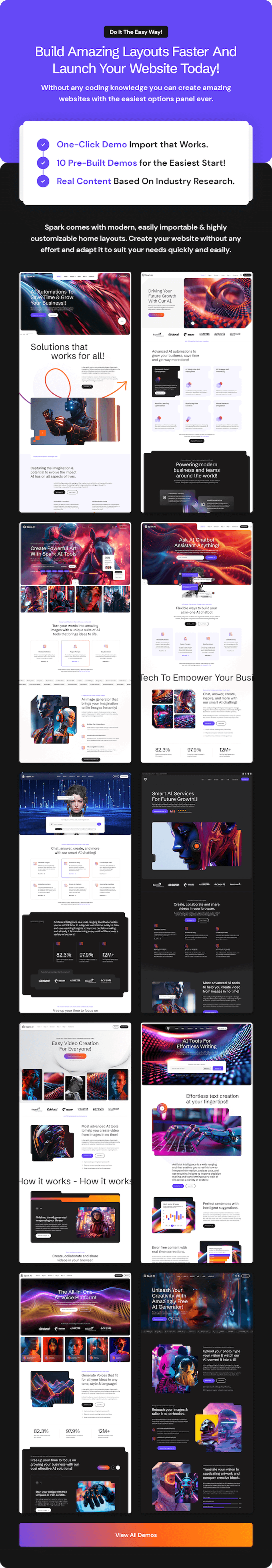 Spark AI - AI Agency & Technology WordPress Theme - 5