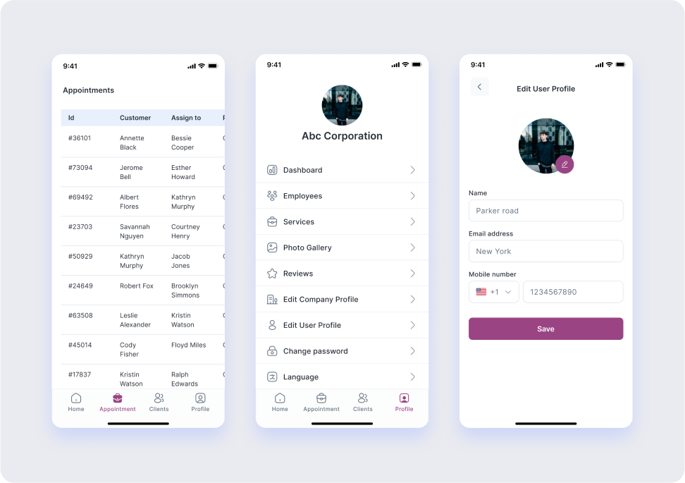Business App Shop App (Flutter) for Multi Business Appointment Booking ...