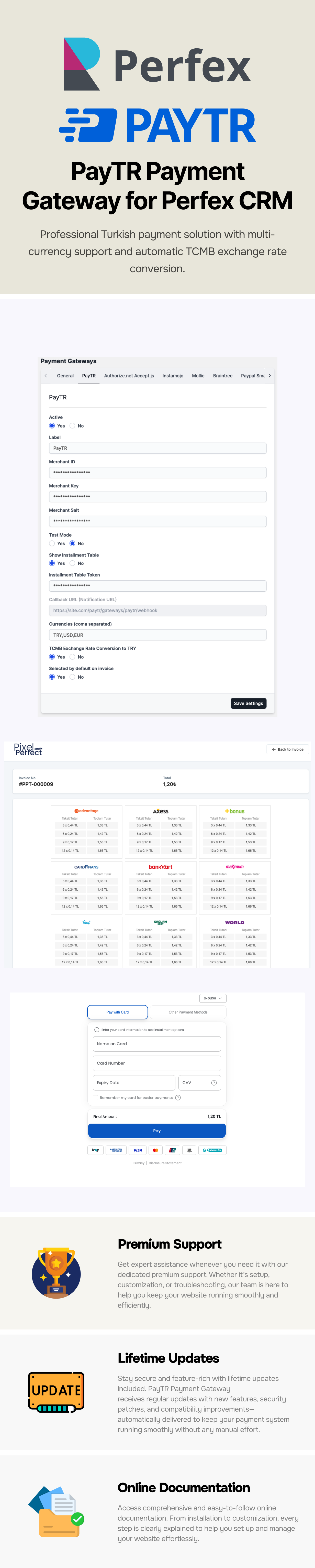 PayTR Payment Gateway for Perfex CRM