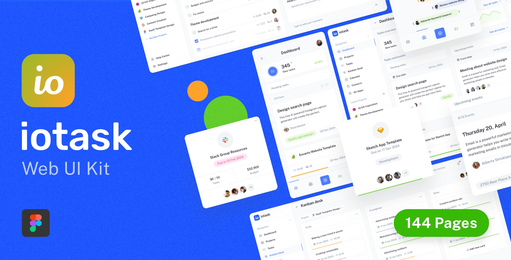 IOTask UI Kit for Figma