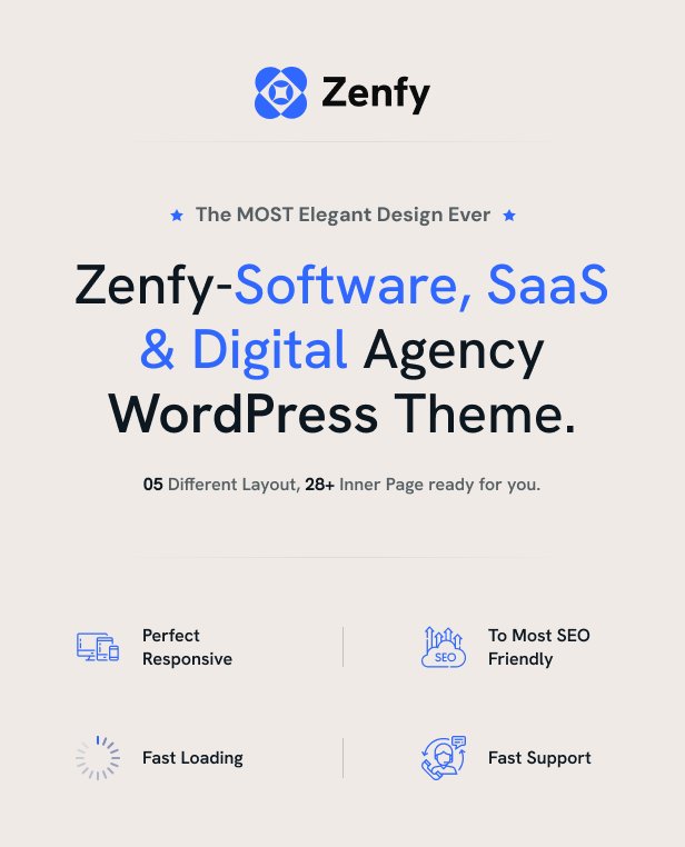 Zenfy - Software, SaaS & Digital Agency WordPress Theme