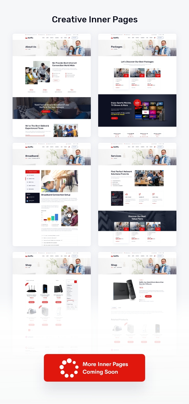 Netfix – Broadband & Internet Services WordPress Theme + RTL - 8