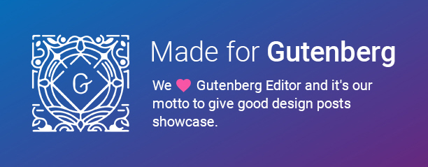 Conçu pour Gutenberg - Post Layouts Pro pour Gutenberg