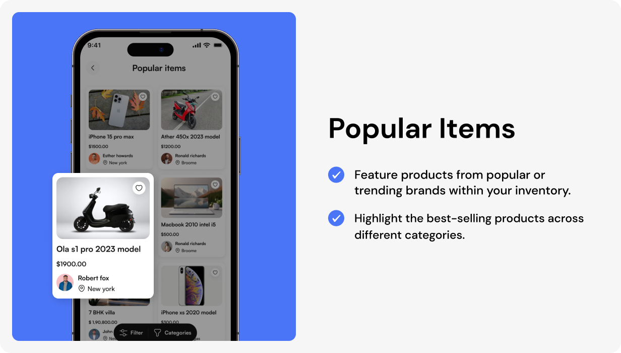 Quikrr UI template | Classified App in Flutter | Product Buying & Selling App Template - 8