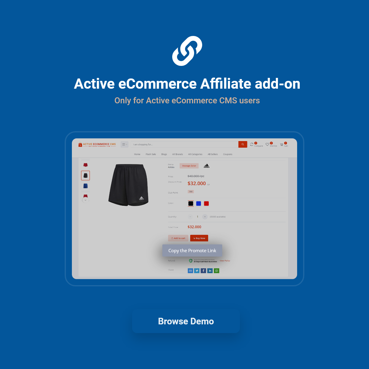 Active eCommerce Affiliate Add-on - 1