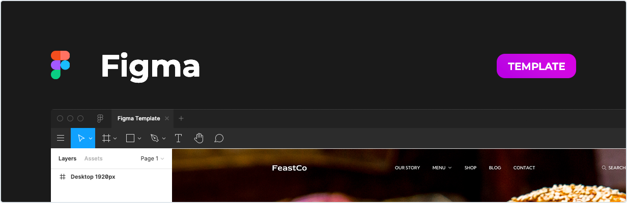 FeastCo – Restaurant Template for Figma