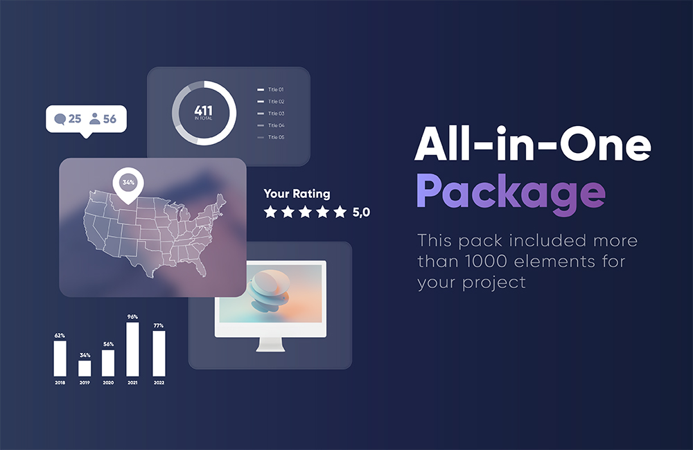Infographic Elements Free After Effects Template