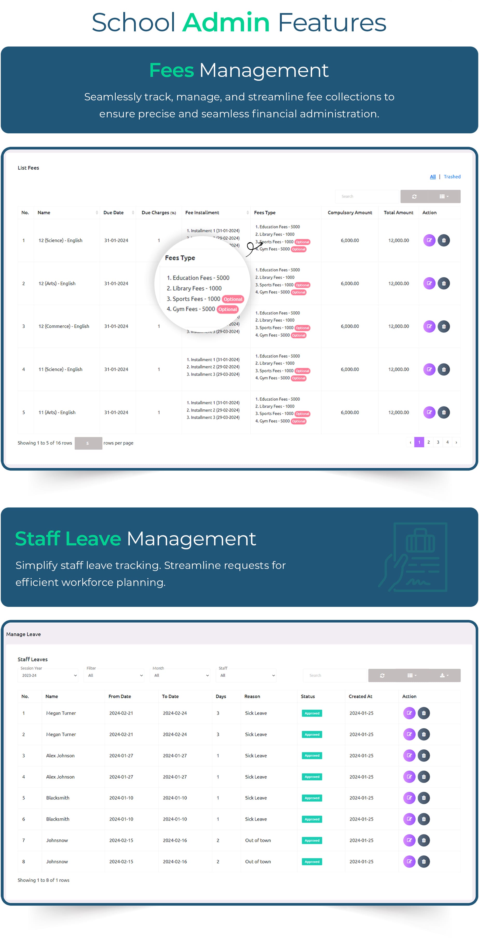 eSchool SaaS - School Management System with Student | Parents Flutter App | Laravel Admin - 25