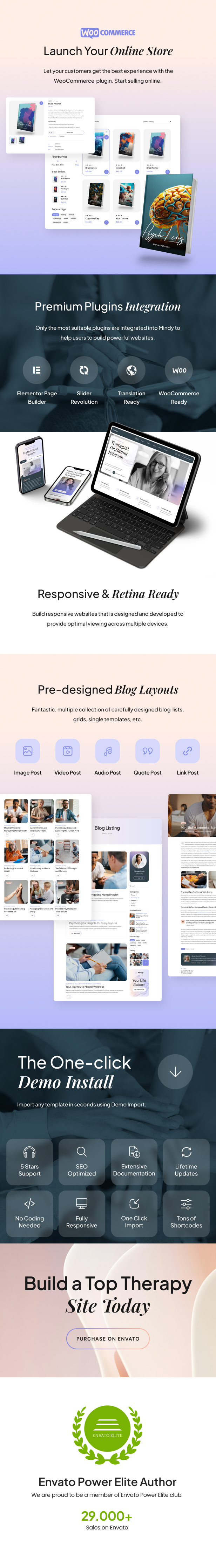 Mindy – Therapy & Counseling WordPress Theme - 2