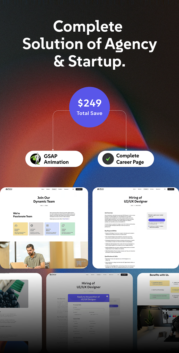 Mortar - Startup & Digital Agency React Next JS Template - 2