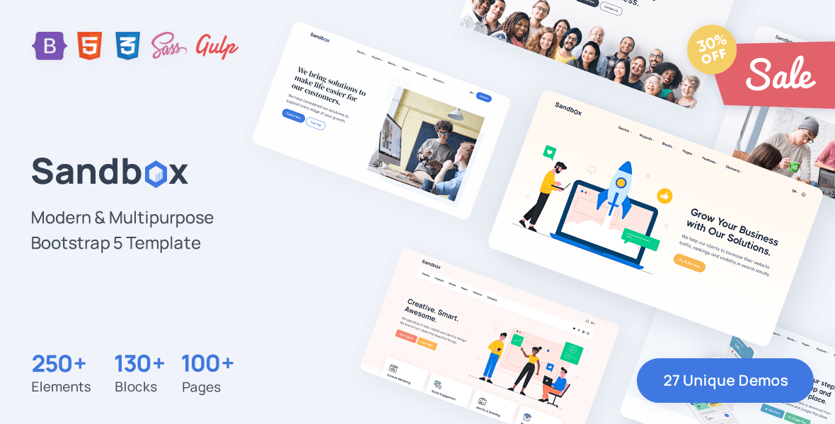 Sandbox - Modern & Multipurpose Bootstrap 5 Template