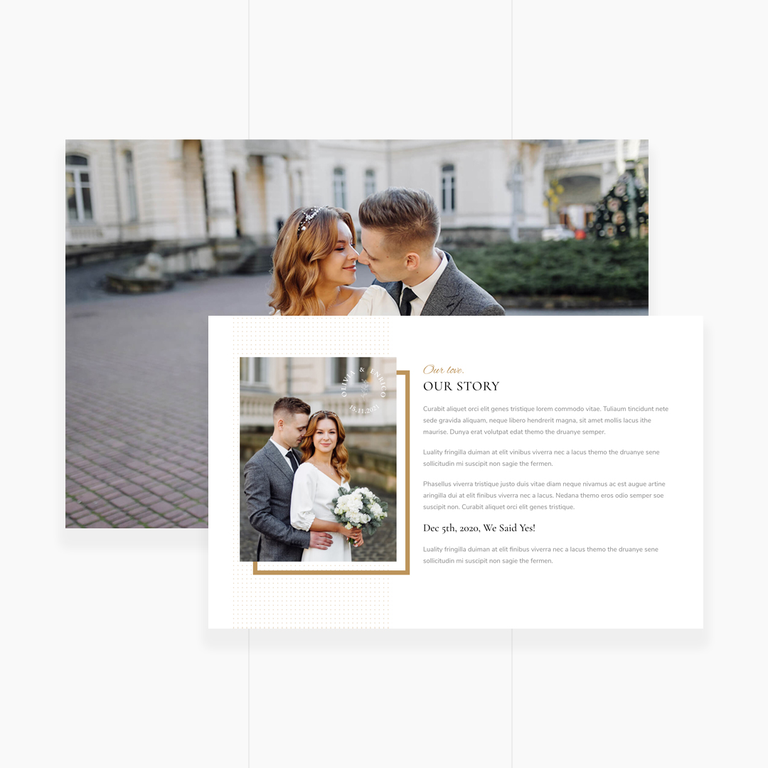 Olivia & Enrico - Wedding Template