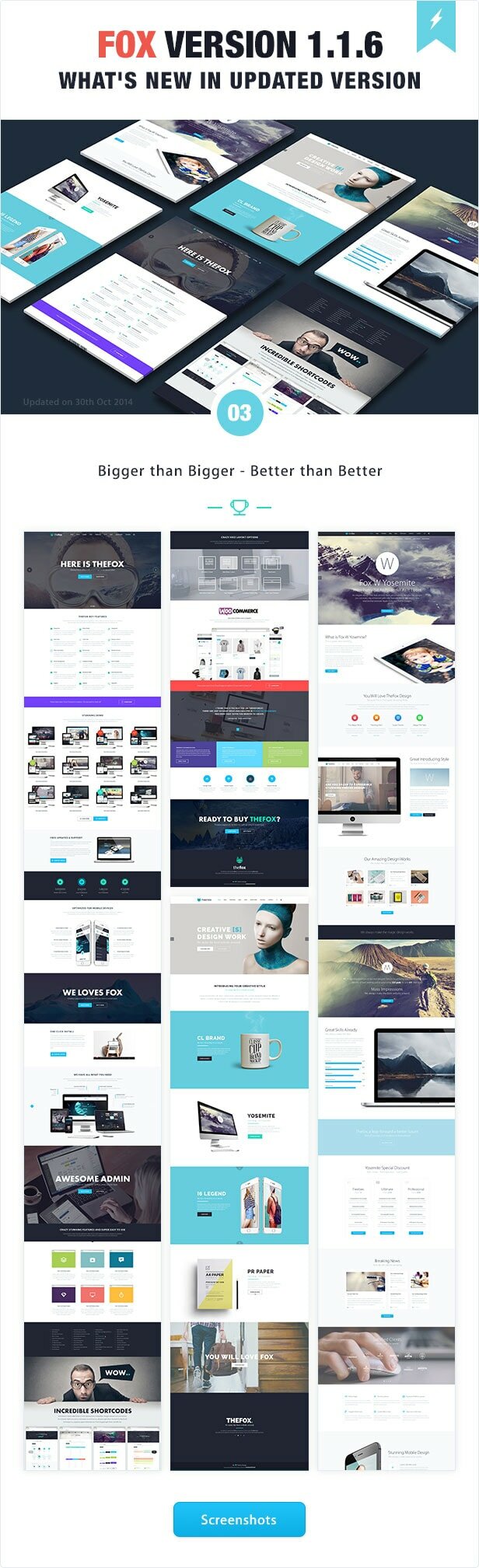 thefox 240 psd template - the best on Envato Market - Themeforest's trending theme