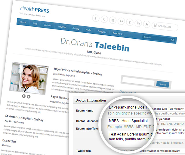a premium WordPress subject for Health in addition to Medical websites in addition to  blogs Download HealthPress - Health in addition to Medical WordPress Theme