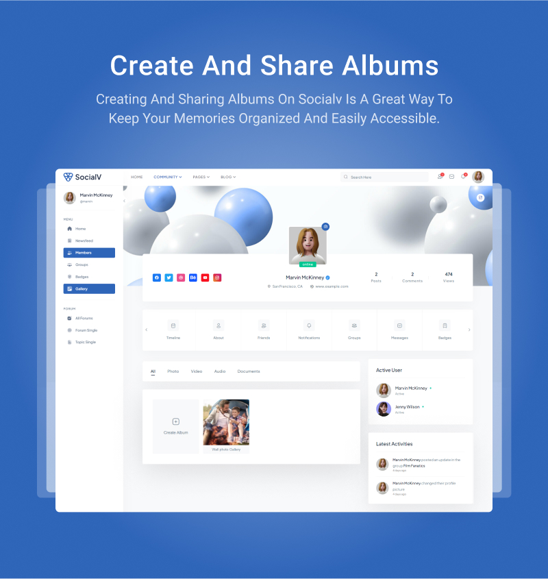 SocialV - Social Network and Community BuddyPress Theme - 23