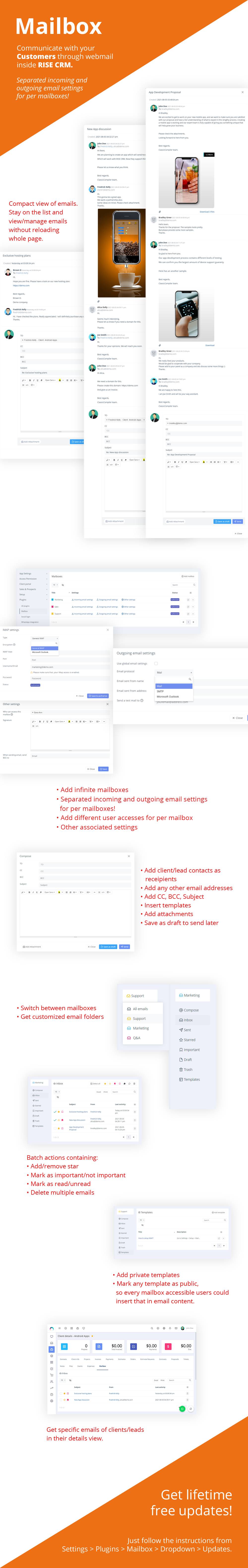 Mailbox plugin for RISE CRM