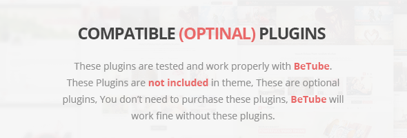 betube compatible plugins