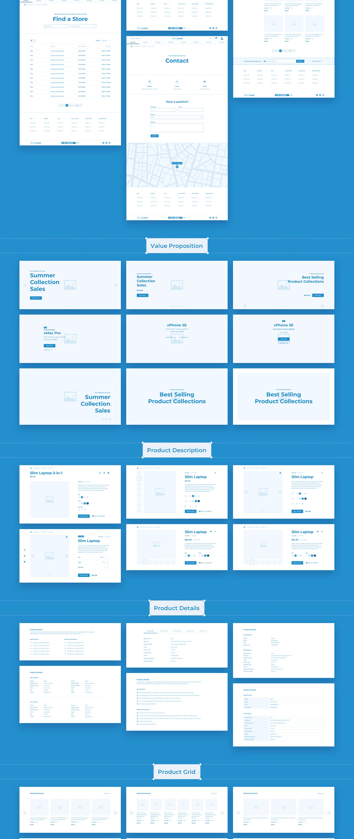 Wireland for Ecommerce - Massive Wireframe Library Collection - 5