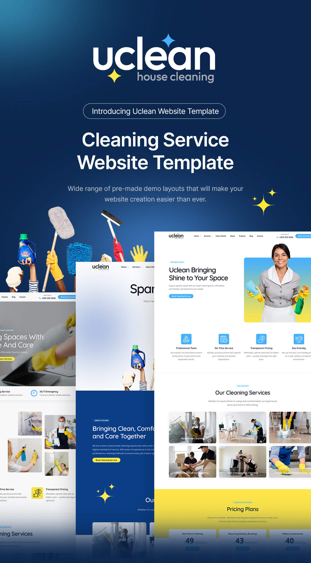 Uclean - Cleaning Service Website Template - 2