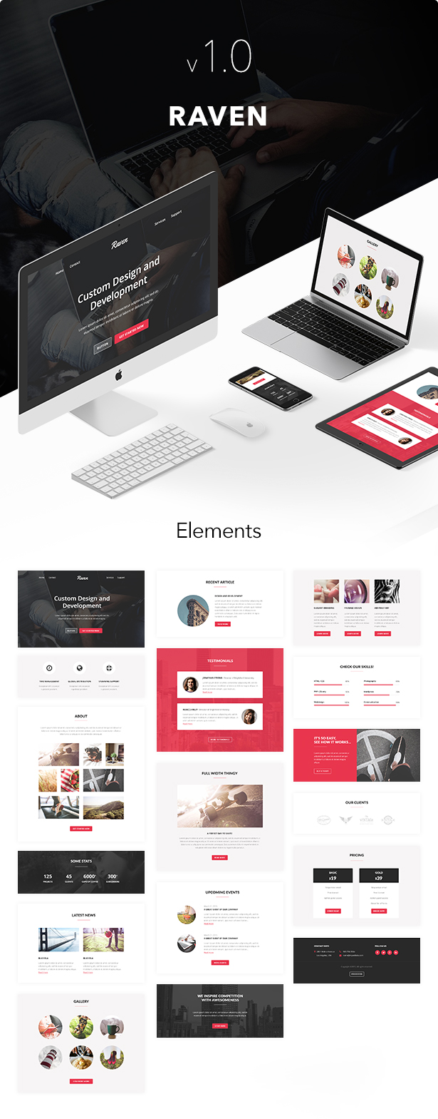 Raven - Responsive Email + Themebuilder Access - 1