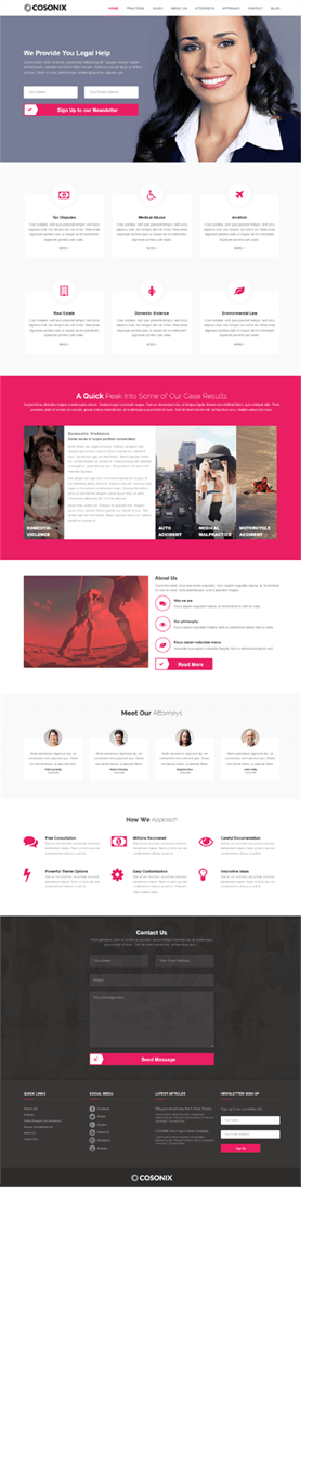 Cosonix - One-Page Theme for eBook, App and Agency - 3