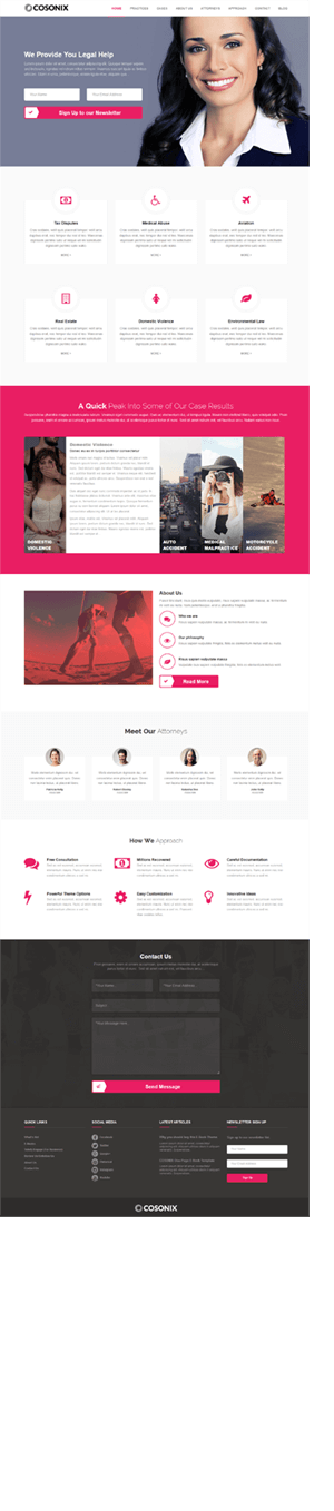 Cosonix - One-Page Theme for eBook, App and Agency - 3