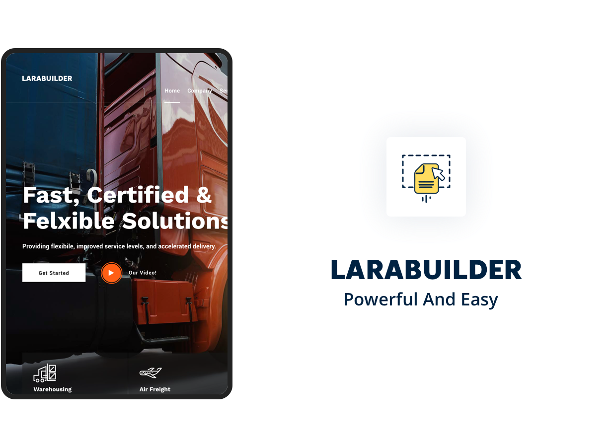 LaraBuilder - Laravel Drag&Drop SaaS HTML site builder - 2