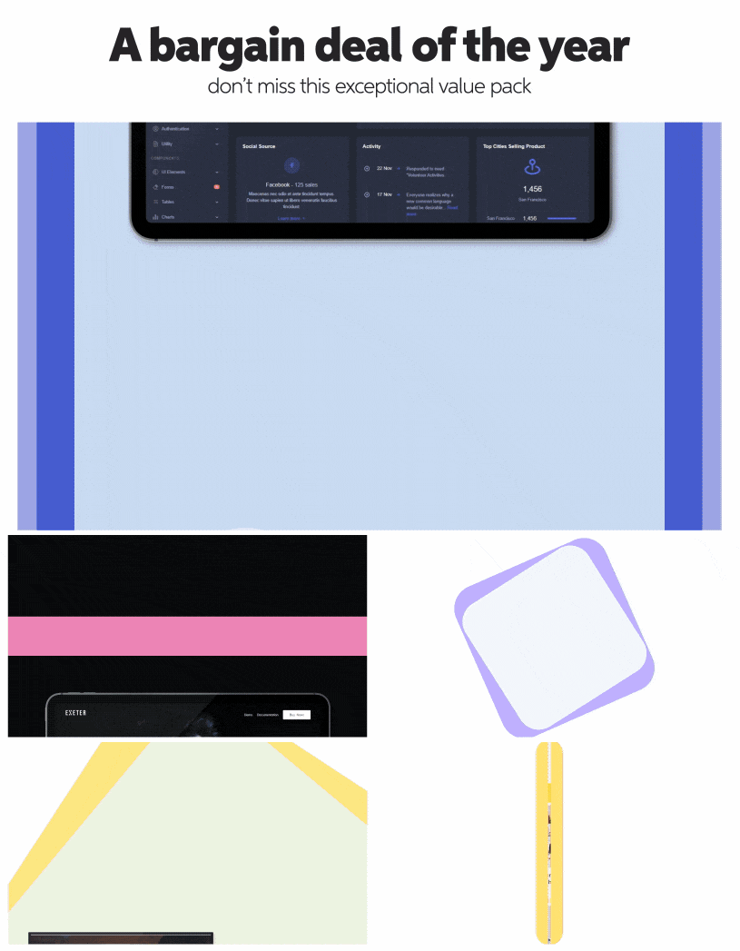 AE模板-三维手机平板台式笔记本电脑界面展示介绍动画终极包 Animated Mockups Ultimate Pack插图9