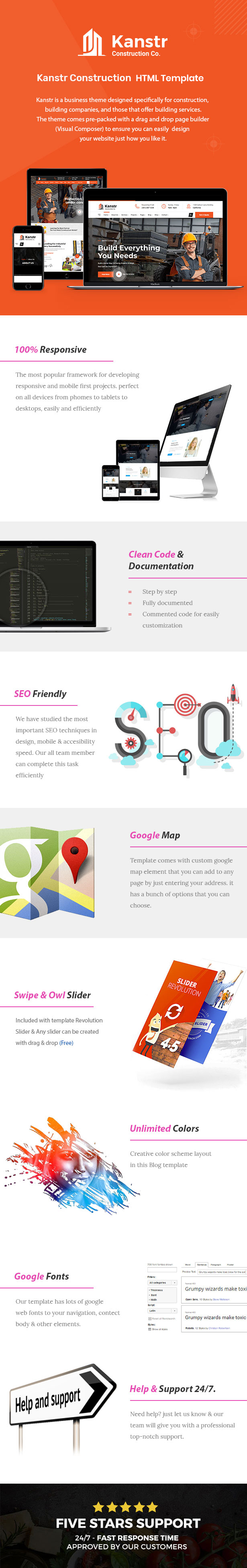 Kanstr – Construction WordPress Theme