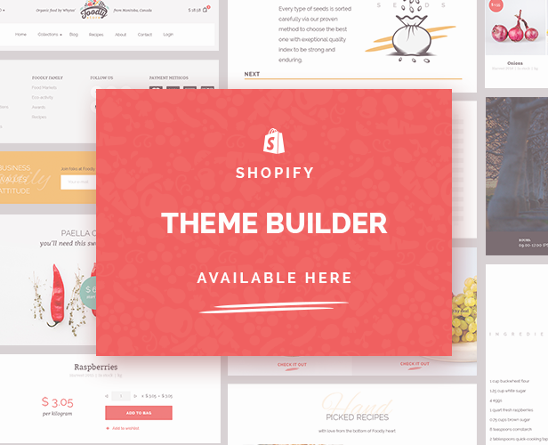 Foodly — Organic Food Store PSD Template - 1
