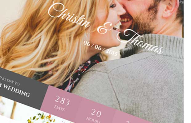 Wedding - PSD Template - 2