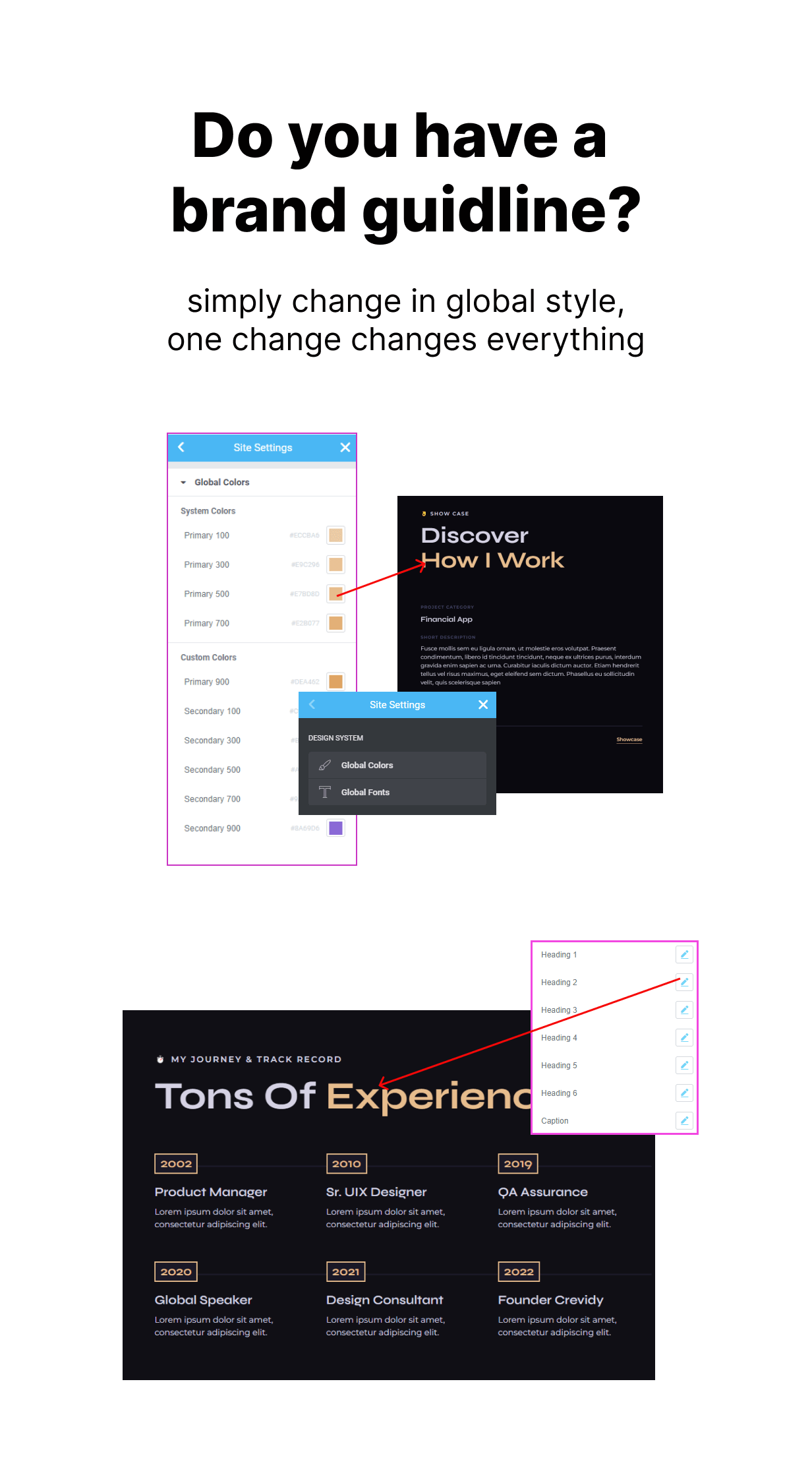 Crevidy - UI UX Designer Portfolio Elementor Pro Template Kit - 2