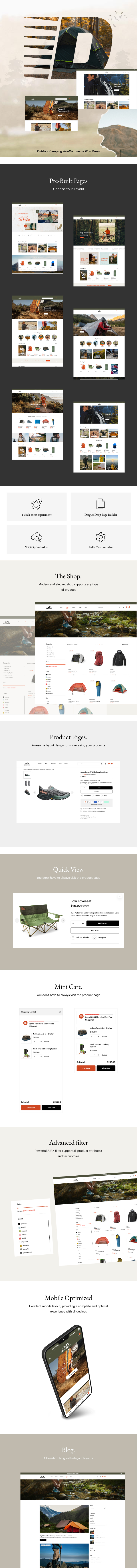 Outdoor Camping WooCommerce WordPress Theme Daisoff Preview