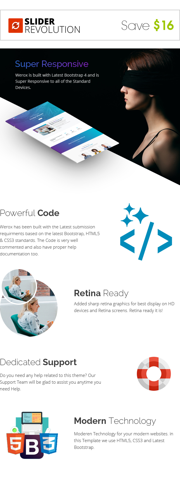 Werox - One Page Parallax Template - 2