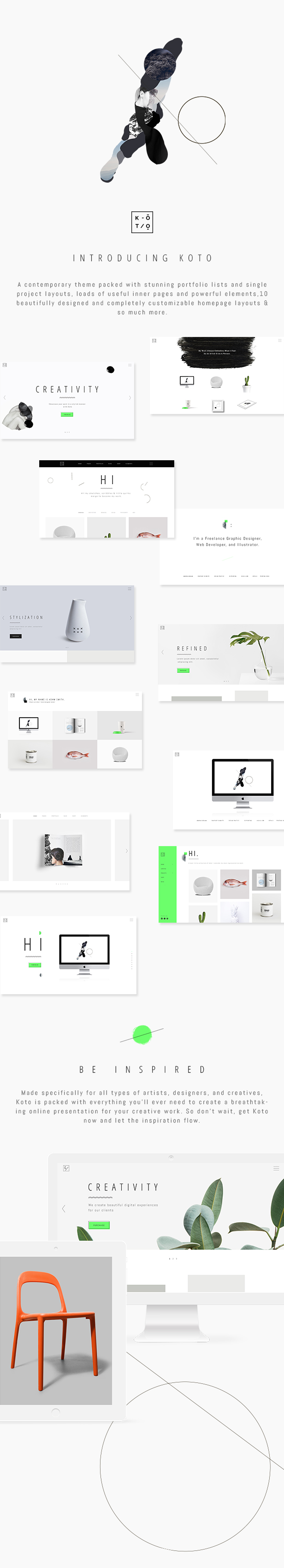 Koto - Artist Portfolio Theme - 1