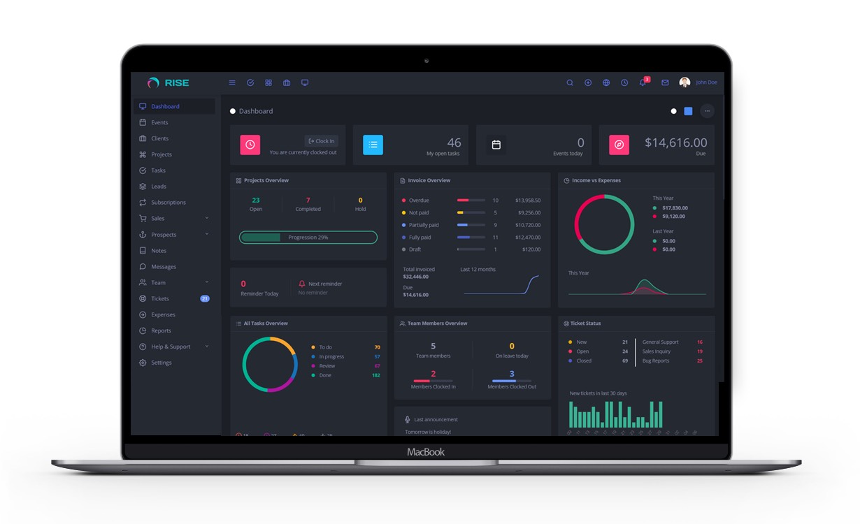 RISE CRM top Banner