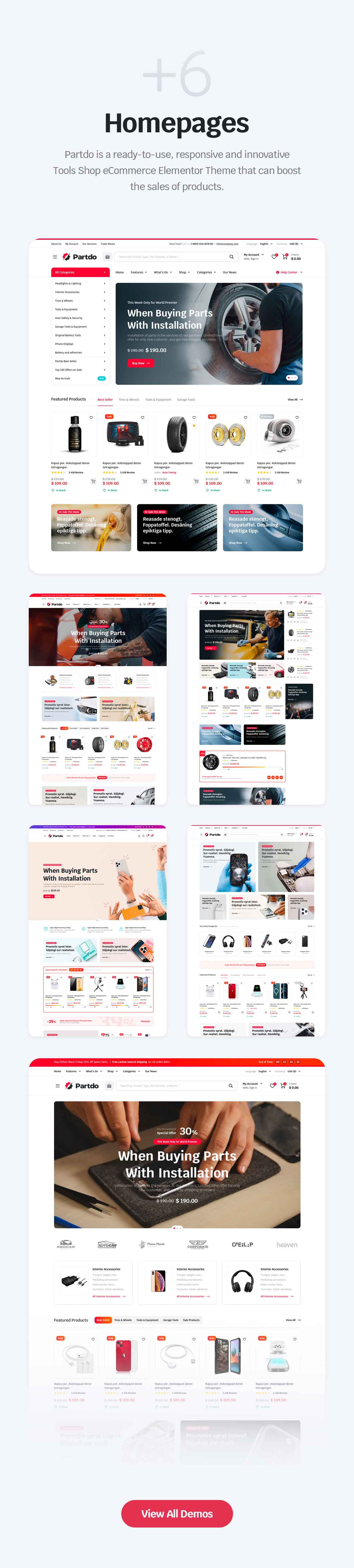 Partdo - Auto Parts and Tools Shop WooCommerce Theme - 2