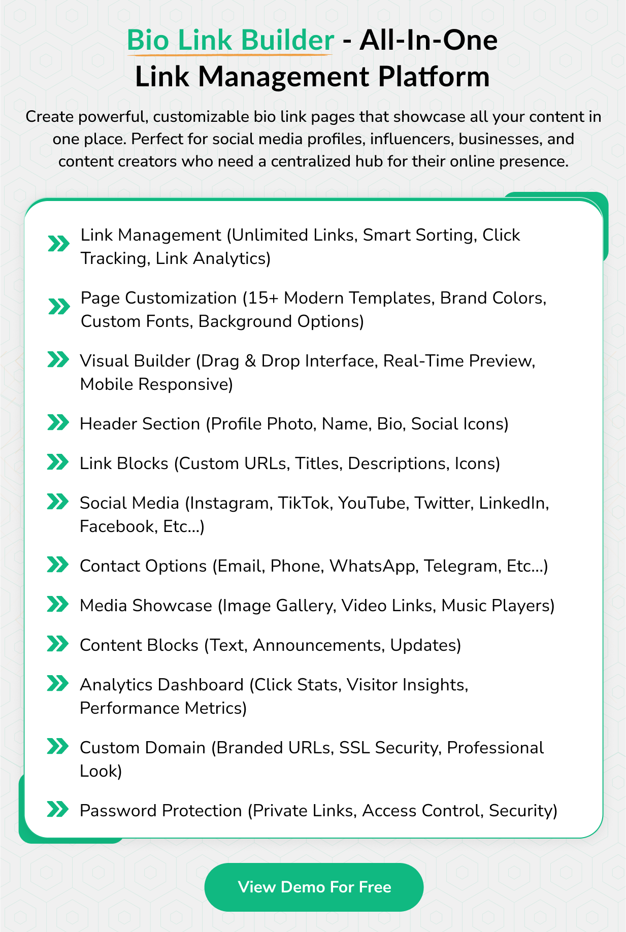 vCard SaaS - Digital Business Card Builder - Bio Links Builder - 64