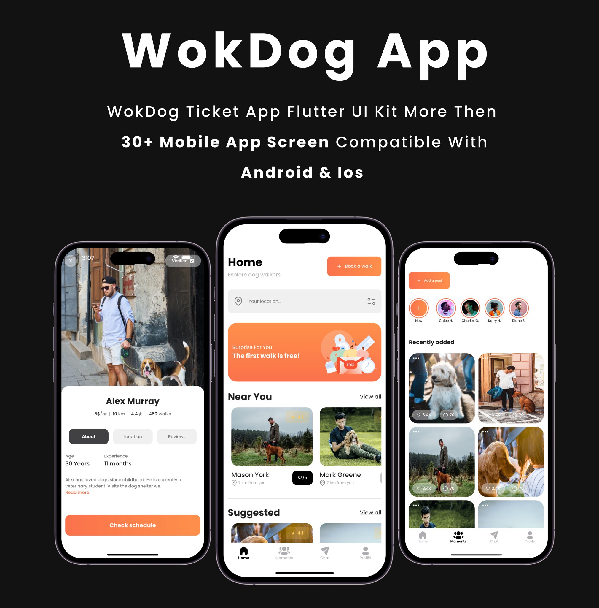 WokDog App - Flutter Mobile App Template