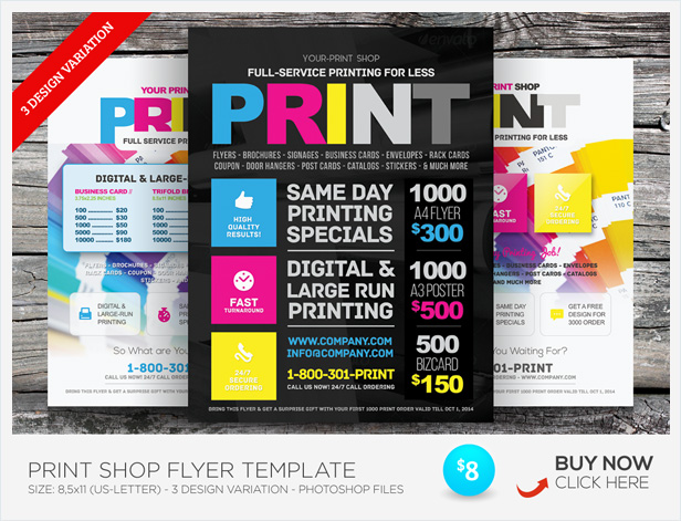 Print Shop Roll-up Banner Templates by kinzishots | GraphicRiver