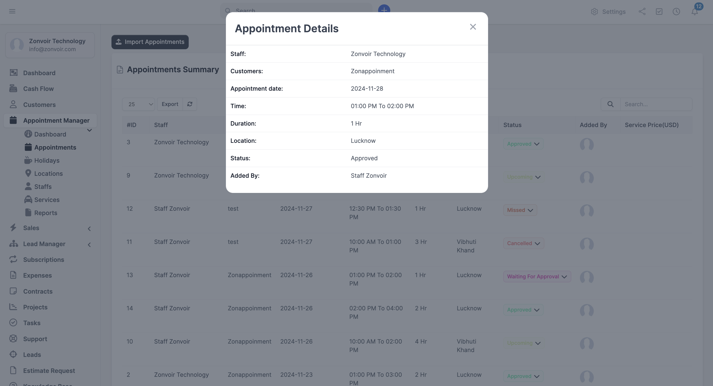 Appointment Module for Perfex CRM - 13
