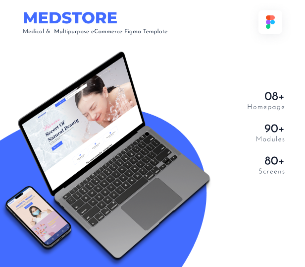 MEDSTORE - Medical & Multipurpose eCommerce Figma Template - 1